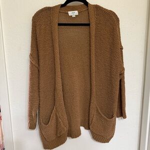 Aerie Knit Cardigan — Brown, Size M
